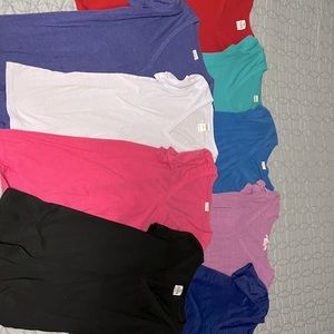 9 PINK V Neck Tops